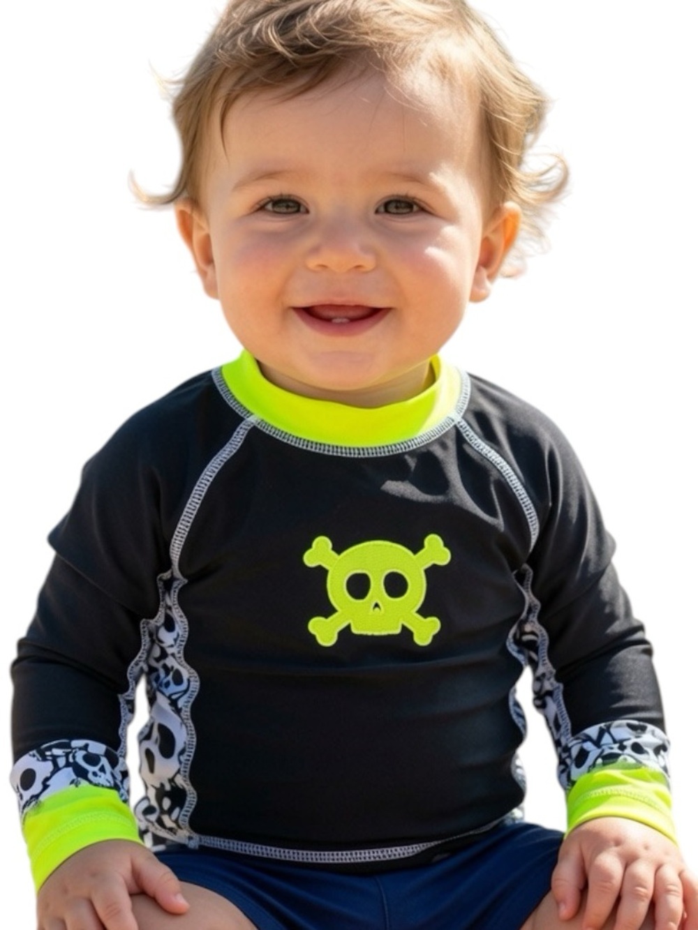 KOALA KIDS: NWT  Boy’s Cross-bone Swim Rashguard -Size 9-12 Months